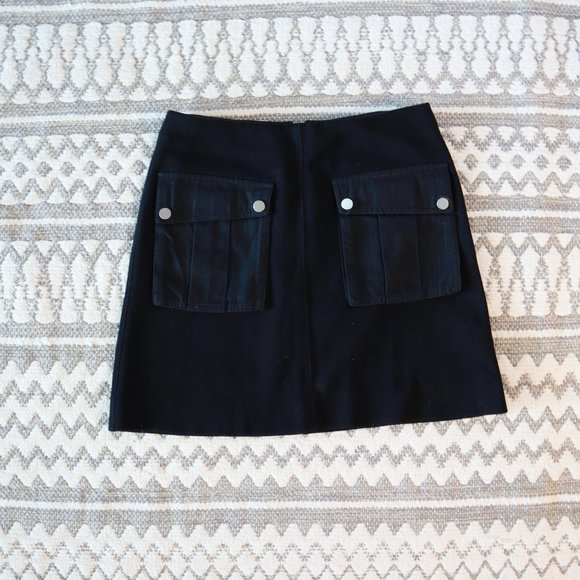 Marc Jacobs Military Style Black Mini Skirt - Picture 2 of 4